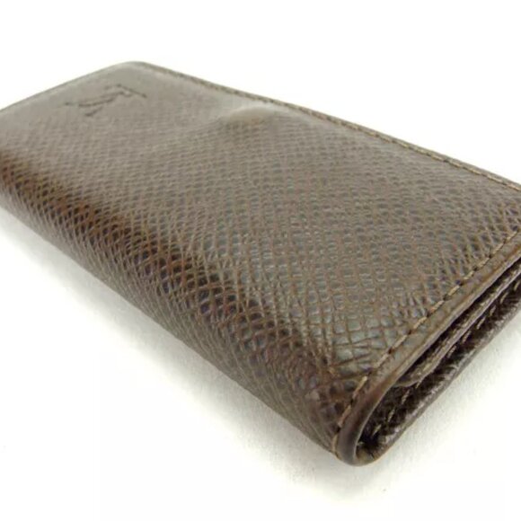 Louis Vuitton Key holder Key case Taiga Brown Woman Authentic Used - Picture 4 of 6